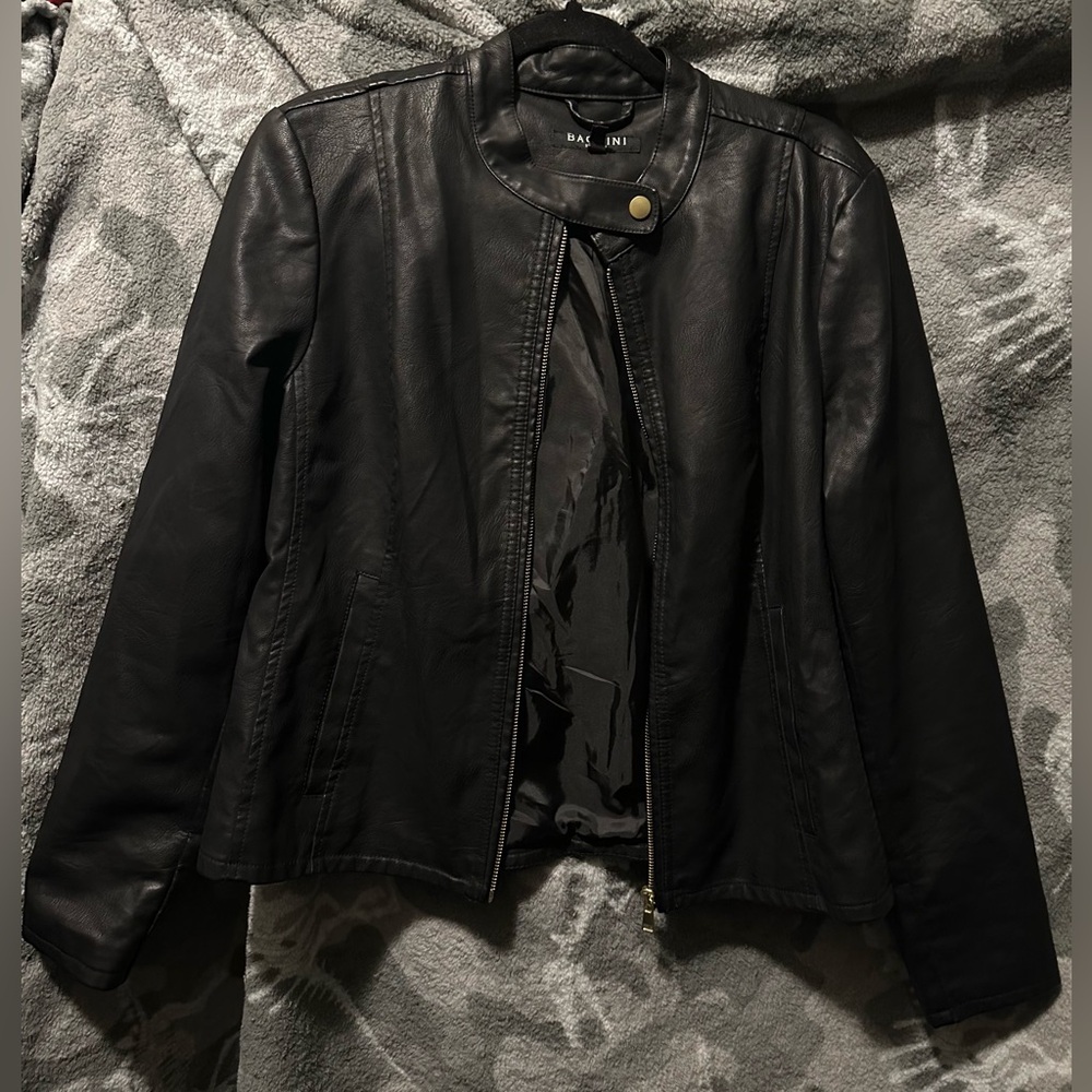 Black Pleather Jacket , Never Worn. - image 2